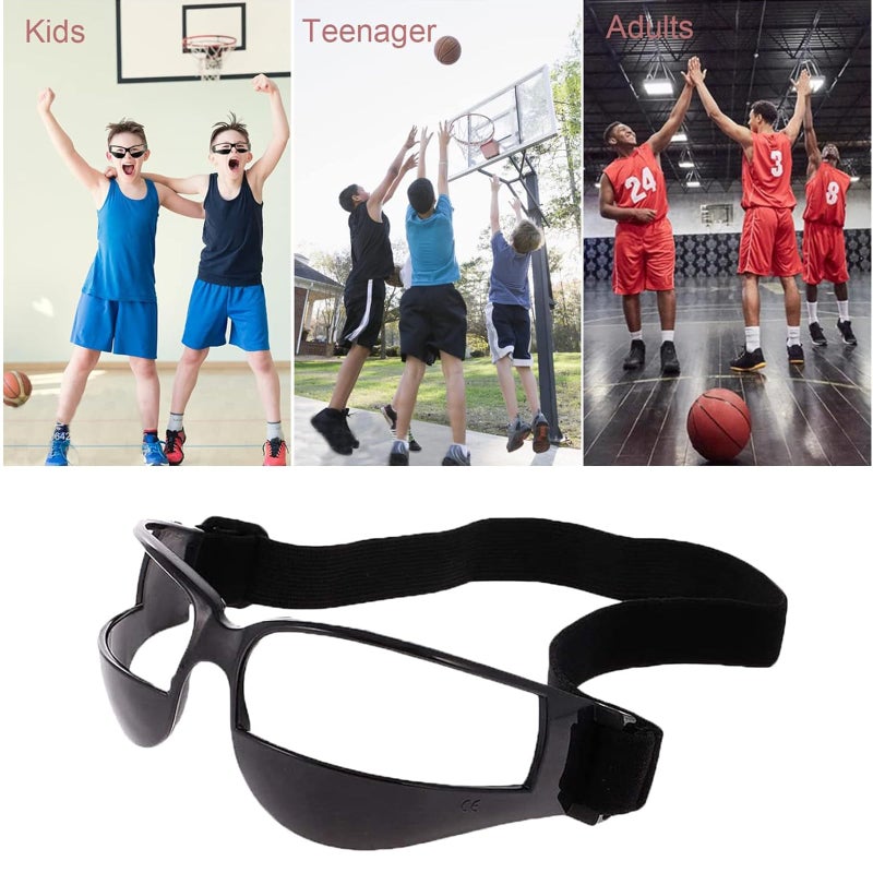TEKCAM 2 Pack Basketball Goggles Dribbling Training Aid, Team Professional Sports Training Equipment Dribbling Glasses Specs for Youth Teenagers Men Women (No Lens in Goggles) - Image 5